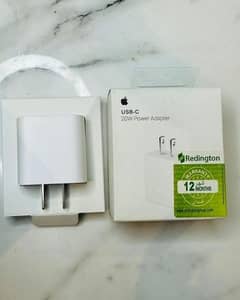 20W iPhone fast charger adapter, USB-C to lightning, pack of 2