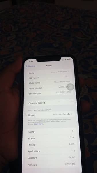 iphone 11 pro max pta approved bh 82 gb64 panel ma line ha 7