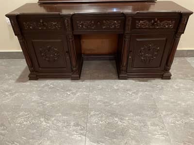 chinoti wood dressing table without mirror