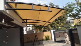 fiberglass shed\car parking shade\car shed\Fiber Shades\Tensile Shades