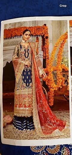 Maryum N Maria Original Blue & Red Dress Formal/Semiformal for Wedding
