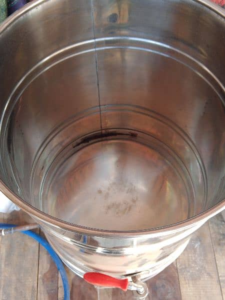water and tea tank steel leas steel. 1