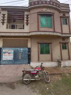 Alnoor Garden Society Boundary Wall Madina Town Canal Road Faisalabad VIP Location 3.5 Marla Double Story House For Sale 3 Bedroom Attached Bath Attached