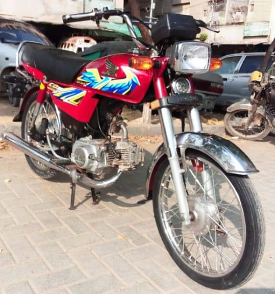 honda cd 70 2021 model register 2022 red colour #0333-3079815 7