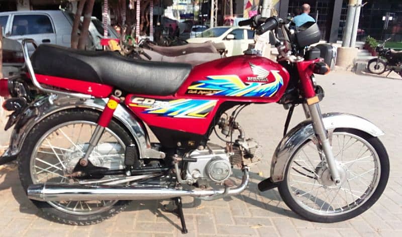 honda cd 70 2021 model register 2022 red colour #0333-3079815 8