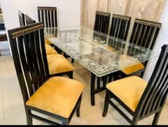 dining table brand New for sale with 8 chair