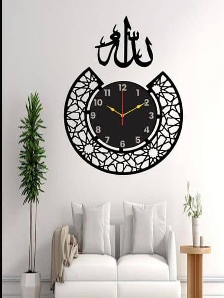 Luxury Beautiful Calligraphy Wall Clocks  in 26 Different Designs 2