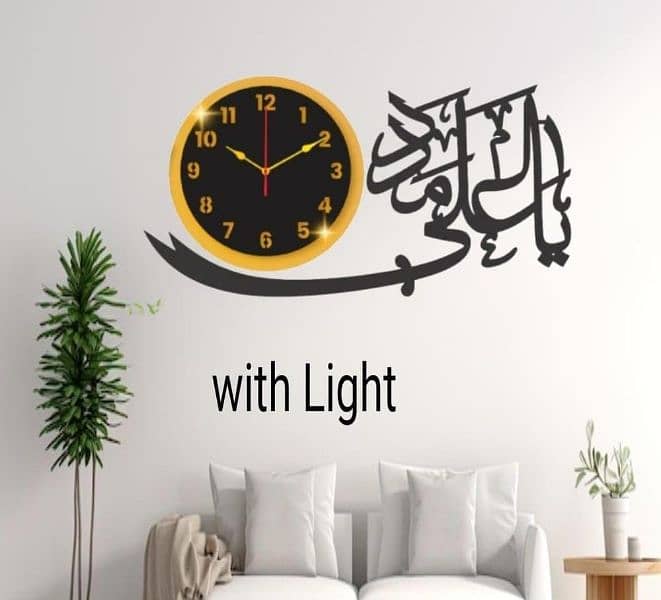 Luxury Beautiful Calligraphy Wall Clocks  in 26 Different Designs 3