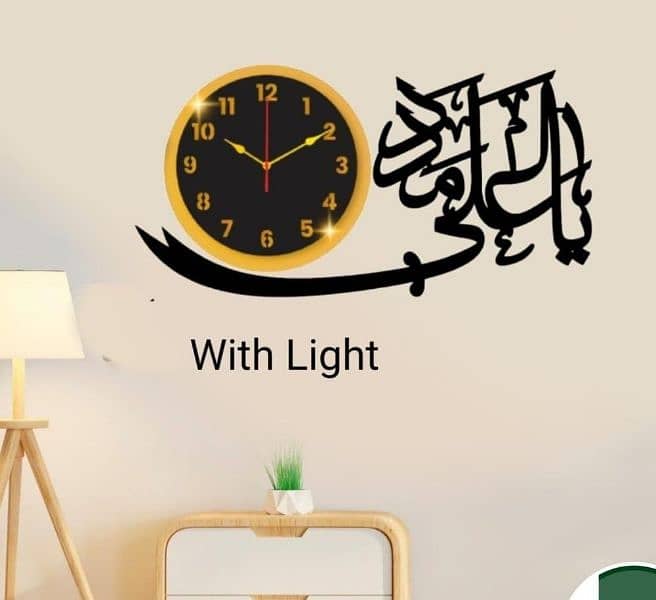 Luxury Beautiful Calligraphy Wall Clocks  in 26 Different Designs 6