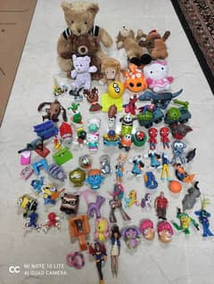 box of 85 imported toys