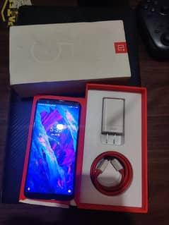 OnePlus 5T 8- 128 dual sim PTA approved with Box and original Charger