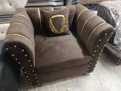 sofa set 3+2+1 brass design