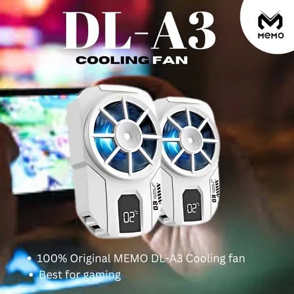 Memo Dl-a3 Cooling Fan For Mobile Phone. Memo Cooling Fan For Gaming 1