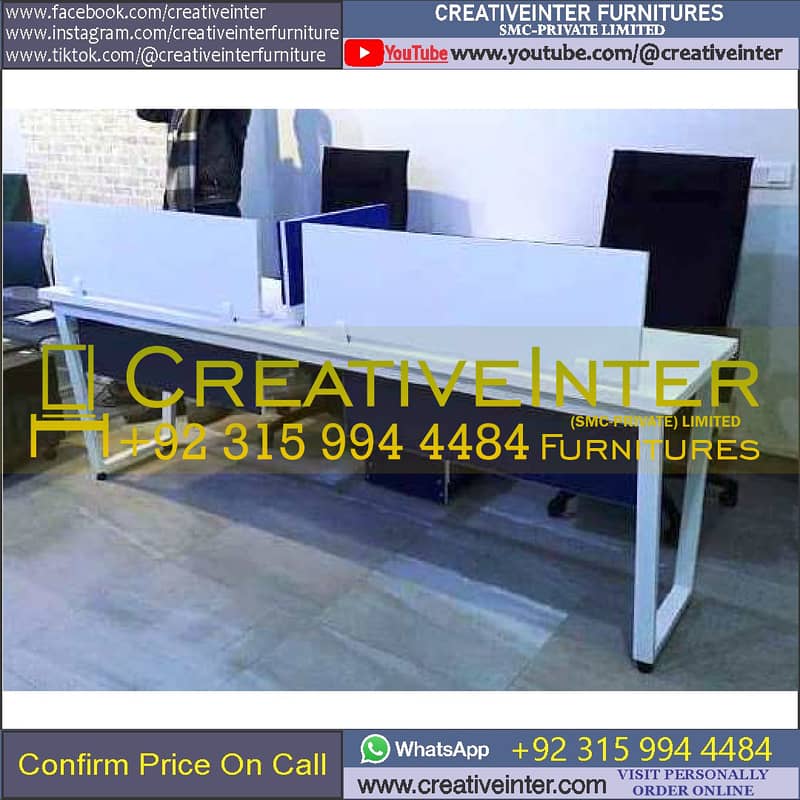Office Meeting Conference Table Workstation Reception Chair Counter 7