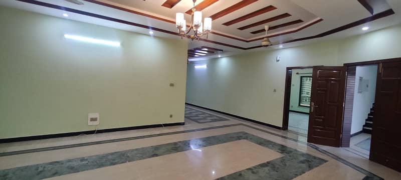 24 Marla 3 Story House With Basement Available For Rent, 9 Bed Room With attached Bath, Drawing Dinning, 3 Kitchen, 3 T. V lounge, Servant Quarter On Top With attached Bath 30