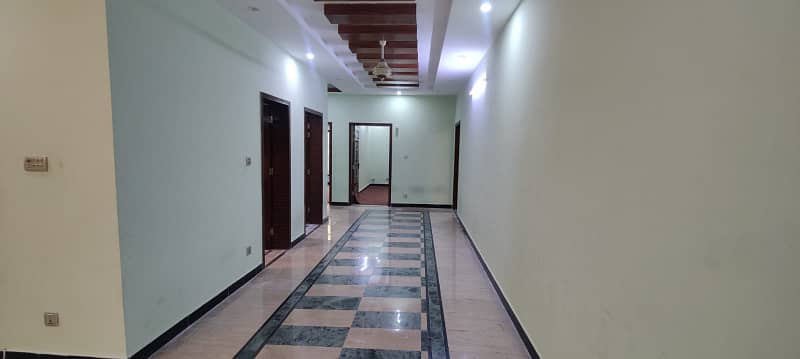 24 Marla 3 Story House With Basement Available For Rent, 9 Bed Room With attached Bath, Drawing Dinning, 3 Kitchen, 3 T. V lounge, Servant Quarter On Top With attached Bath 33