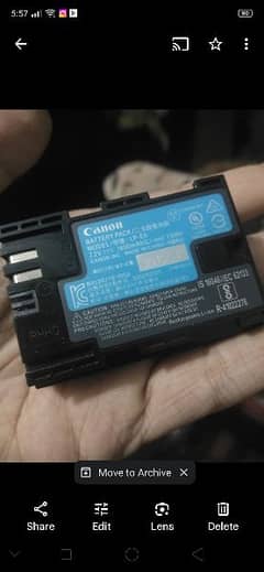 Canon orignal battery