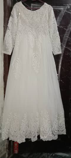 White bridal maxy or formal wear