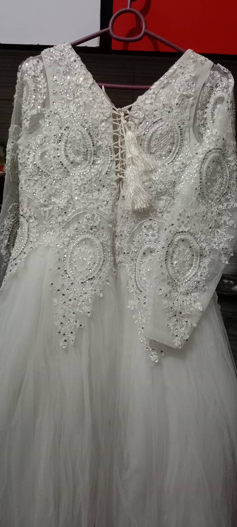 White bridal maxy or formal wear 2