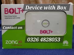 "Box Pack" Unlocked Zong 4g device|jazz| Contact only 0326 4828053