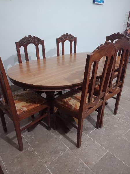 Dining table with 6 chairs 1