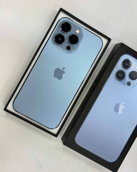 iPhone 13 Pro Max 128GB Non PTA Seira Blue# Watsapp 03223732876 3