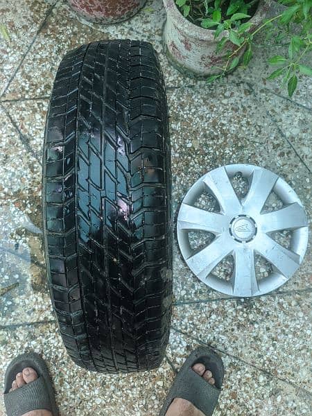 Japanese Stepney 13 inch rim + tyre. 1
