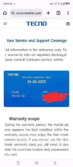 techno spark 20 pro full warranty 0