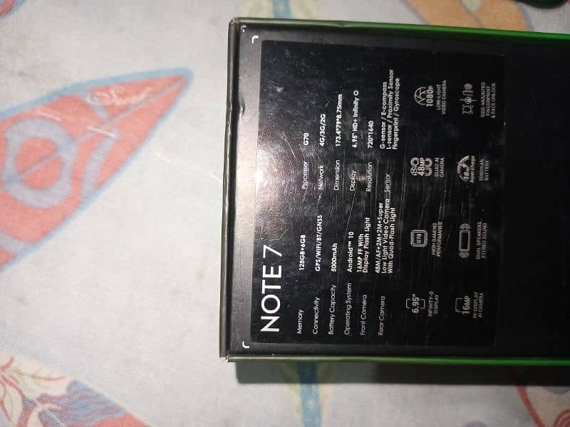Infinix Note 7 With Box Charger 6/128 5