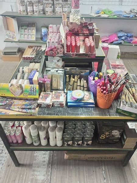 cosmetics counter and shelves stand 6