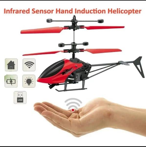 SENSOR HELICOPTER+ REMOTE CONTROL HELICOPTER 2 IN 1 0