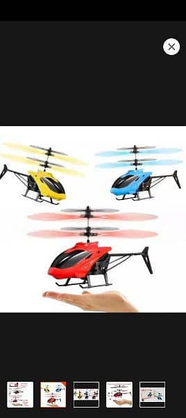 SENSOR HELICOPTER+ REMOTE CONTROL HELICOPTER 2 IN 1 3