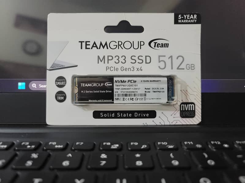 TEAMGROUP 512GB M. 2 NVMe SSD, Gen 3, Sealed Box, 5-Year Warranty 1