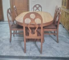 Dining table and chairs