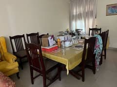 dinning table with 8 chairs