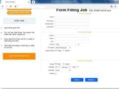 Online form filling work available ha