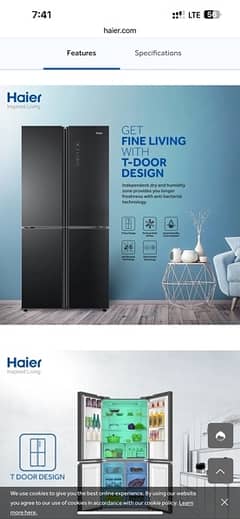 Haier 4 door refrigerator  new technology  invertor