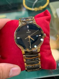 Rado Watch/Rado 8 dimonds rose gold watch/branded watch