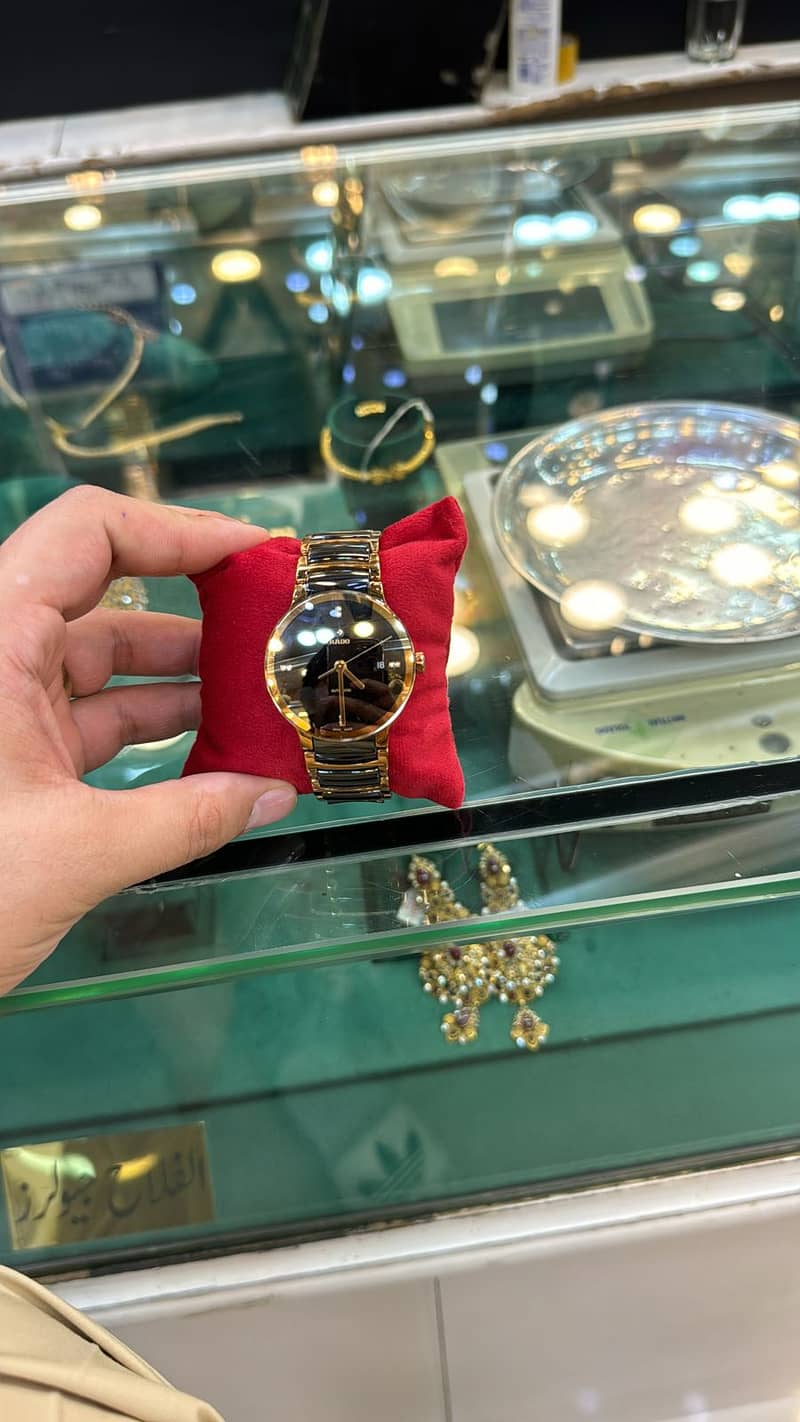 Rado Watch/Rado 8 dimonds rose gold watch/branded watch 1