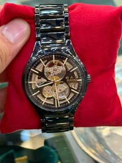Rado Watches/open heart golden dial watches/branded watches