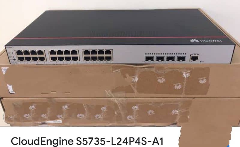 Almost new original Huawei 24Port POE networking Switch with 4SFP port 0