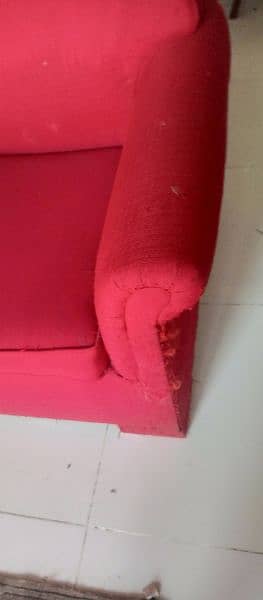 two seater sofa . wood structure . molty foam used 2