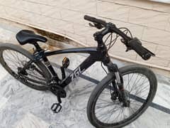 Imported full Carbon fiber 9 gears bike in good condition.