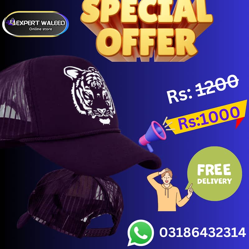 Brand: Deosai •  Material: Mesh/Net •  Product Type: Hat & Caps •  Pro 0