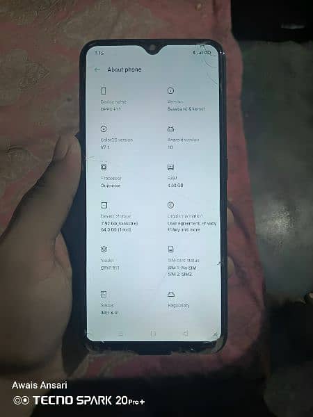 oppo f11 4/64 condition 8/10 with box and charger 2