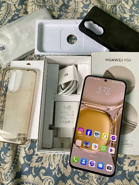 Huawei P50 (8gb 256gb) PTA Official Approved Complete Box 1