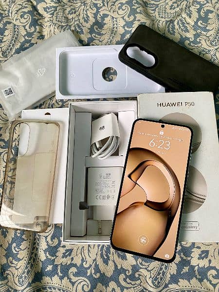 Huawei P50 (8gb 256gb) PTA Official Approved Complete Box 9
