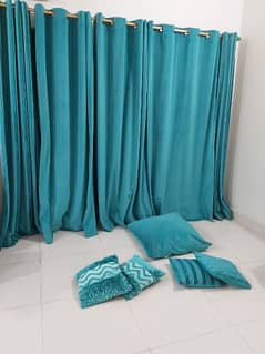 curtains and cushions