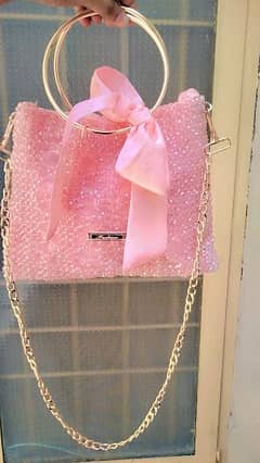 Handmade pearls bag