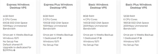 Get Flexible Windows Desktop & Linux VPS Plans with USA IP